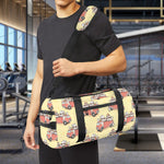 Panda Firefighter And Cat Pattern Print Gym Bag