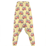 Panda Firefighter And Cat Pattern Print Hammer Pants