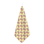 Panda Firefighter And Cat Pattern Print Hand Towel