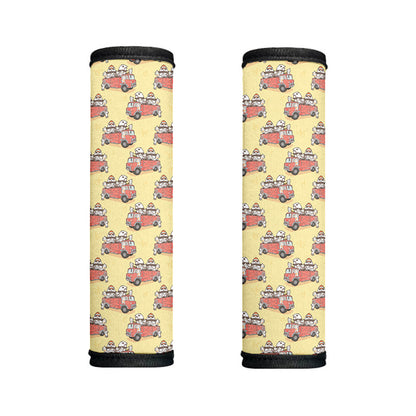 Panda Firefighter And Cat Pattern Print Handle Covers