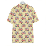 Panda Firefighter And Cat Pattern Print Hawaiian Shirt