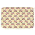 Panda Firefighter And Cat Pattern Print Indoor Door Mat