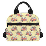 Panda Firefighter And Cat Pattern Print Insulated Lunch Bag