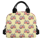Panda Firefighter And Cat Pattern Print Insulated Lunch Bag
