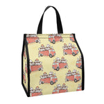 Panda Firefighter And Cat Pattern Print Insulated Lunch Tote