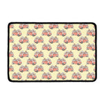 Panda Firefighter And Cat Pattern Print Kitchen Mat