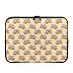 Panda Firefighter And Cat Pattern Print Laptop Sleeve