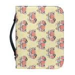 Panda Firefighter And Cat Pattern Print Leather Bible Cover