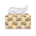Panda Firefighter And Cat Pattern Print Leather Tissue Box Cover