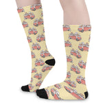 Panda Firefighter And Cat Pattern Print Long Socks