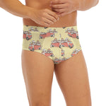 Panda Firefighter And Cat Pattern Print Men's Briefs