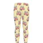 Panda Firefighter And Cat Pattern Print Men's leggings