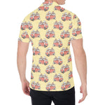 Panda Firefighter And Cat Pattern Print Men's Shirt