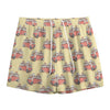 Panda Firefighter And Cat Pattern Print Mesh Shorts