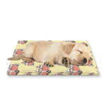 Panda Firefighter And Cat Pattern Print Pet Cooling Mat Cover