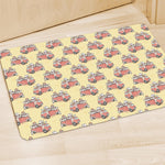 Panda Firefighter And Cat Pattern Print Polyester Doormat