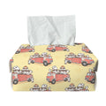 Panda Firefighter And Cat Pattern Print Rectangle Tissue Box Cover