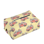 Panda Firefighter And Cat Pattern Print Rectangle Tissue Box Cover