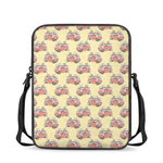 Panda Firefighter And Cat Pattern Print Rectangular Crossbody Bag