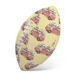 Panda Firefighter And Cat Pattern Print Rugby Ball