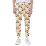 Panda Firefighter And Cat Pattern Print Scuba Joggers