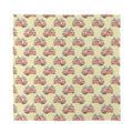Panda Firefighter And Cat Pattern Print Silk Bandana