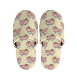 Panda Firefighter And Cat Pattern Print Slippers