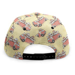 Panda Firefighter And Cat Pattern Print Snapback Cap