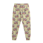Panda Firefighter And Cat Pattern Print Sweatpants
