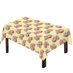 Panda Firefighter And Cat Pattern Print Tablecloth