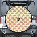 Panda Firefighter And Cat Pattern Print Tire Cover With Camera Hole
