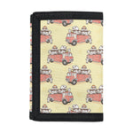 Panda Firefighter And Cat Pattern Print Trifold Wallet