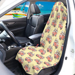 Panda Firefighter And Cat Pattern Print Waterproof Car Seat Cover