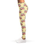 Panda Firefighter And Cat Pattern Print Women's Leggings