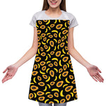 Papaya And Banana Pattern Print Adjustable Apron