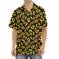 Papaya And Banana Pattern Print Aloha Shirt