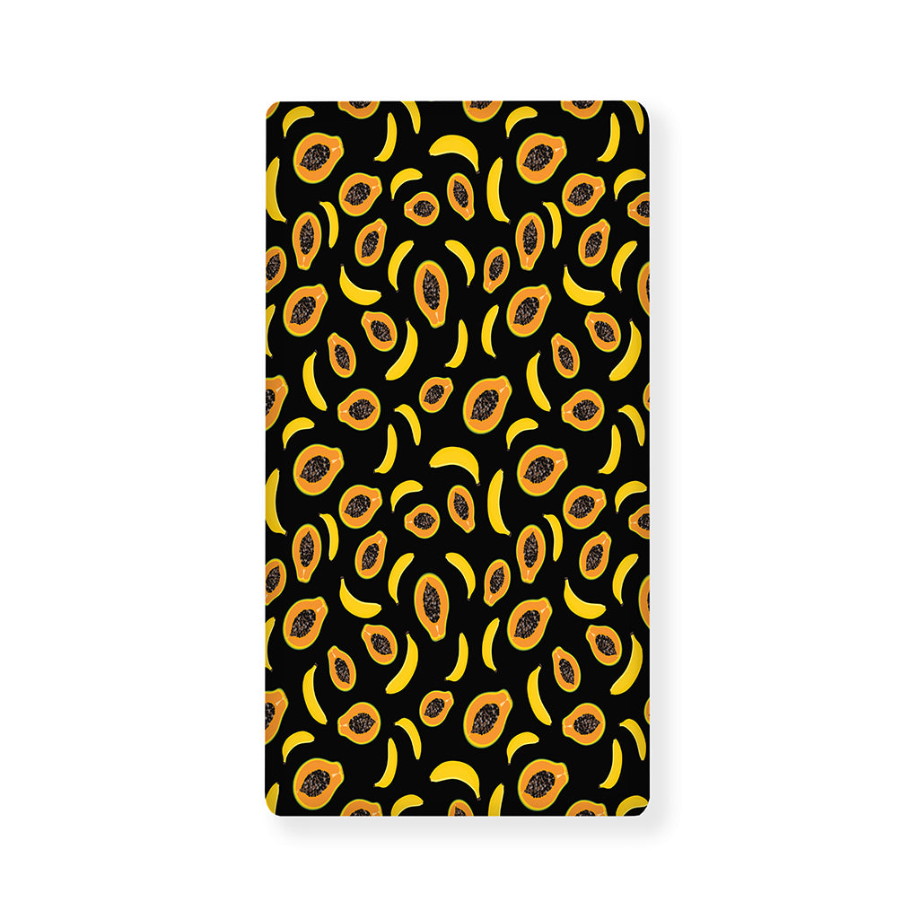 Papaya And Banana Pattern Print Baby Crib Sheet