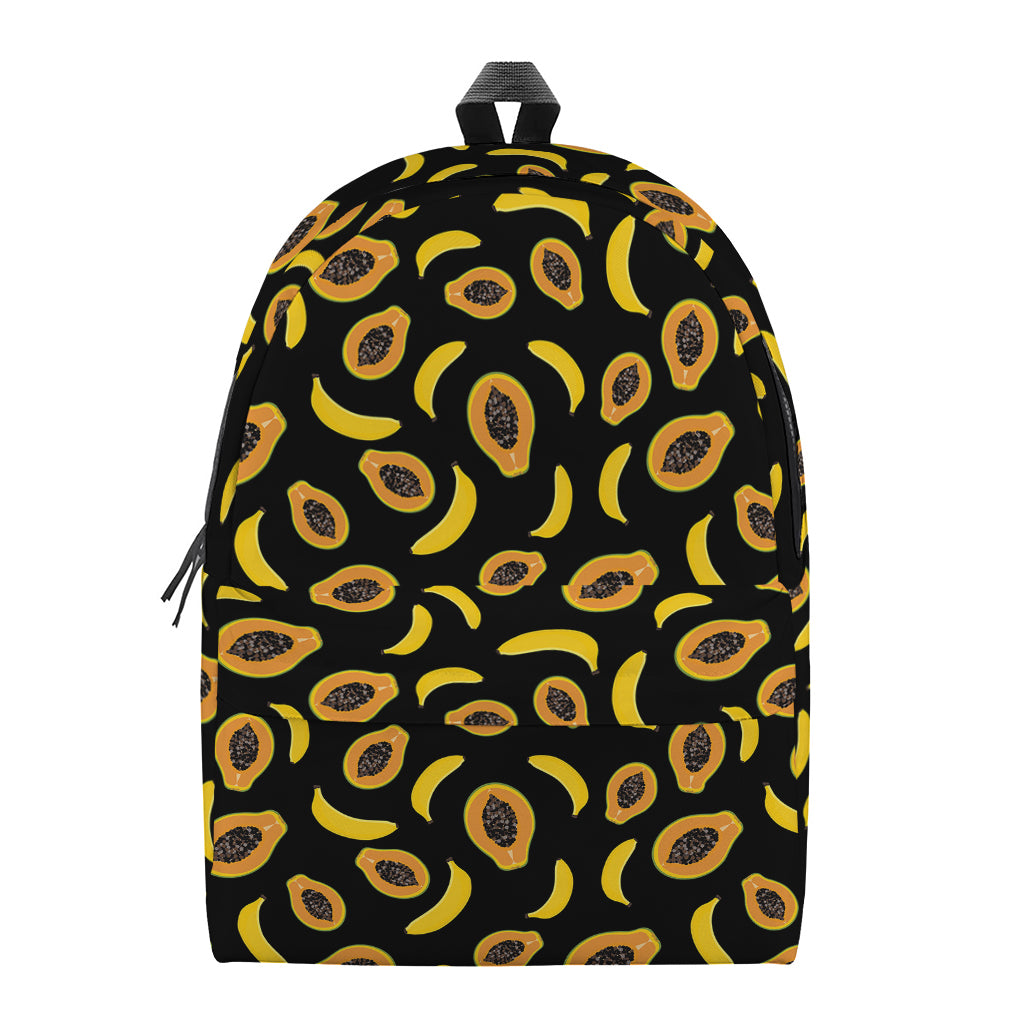 Papaya And Banana Pattern Print Backpack