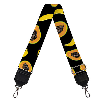 Papaya And Banana Pattern Print Bag Strap