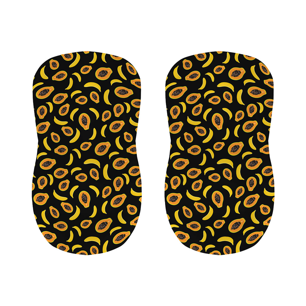 Papaya And Banana Pattern Print Bar Stool Covers