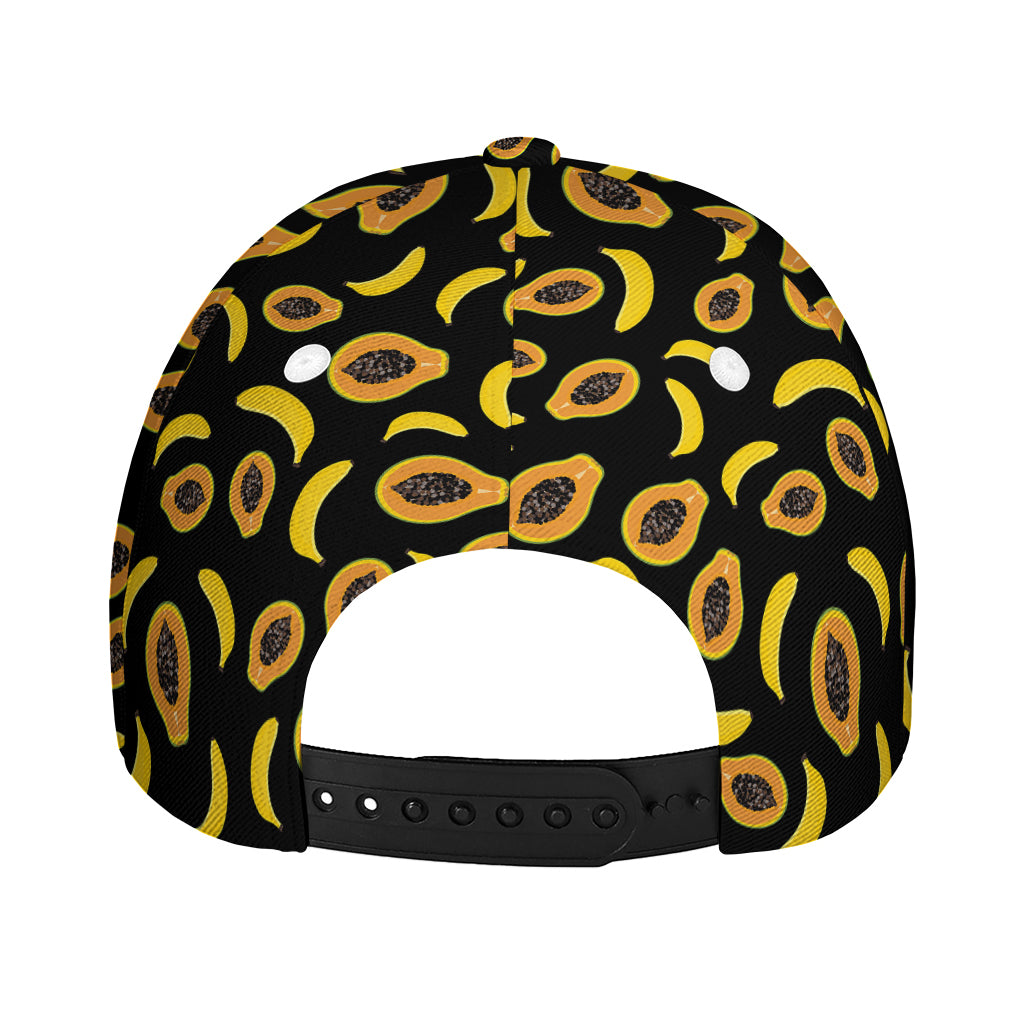 Papaya And Banana Pattern Print Baseball Cap