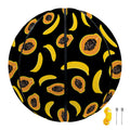 Papaya And Banana Pattern Print Basketball