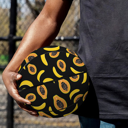 Papaya And Banana Pattern Print Basketball