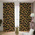 Papaya And Banana Pattern Print Dimout Pencil Pleat Curtains