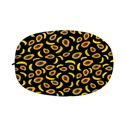 Papaya And Banana Pattern Print Car Side Mirror Covers