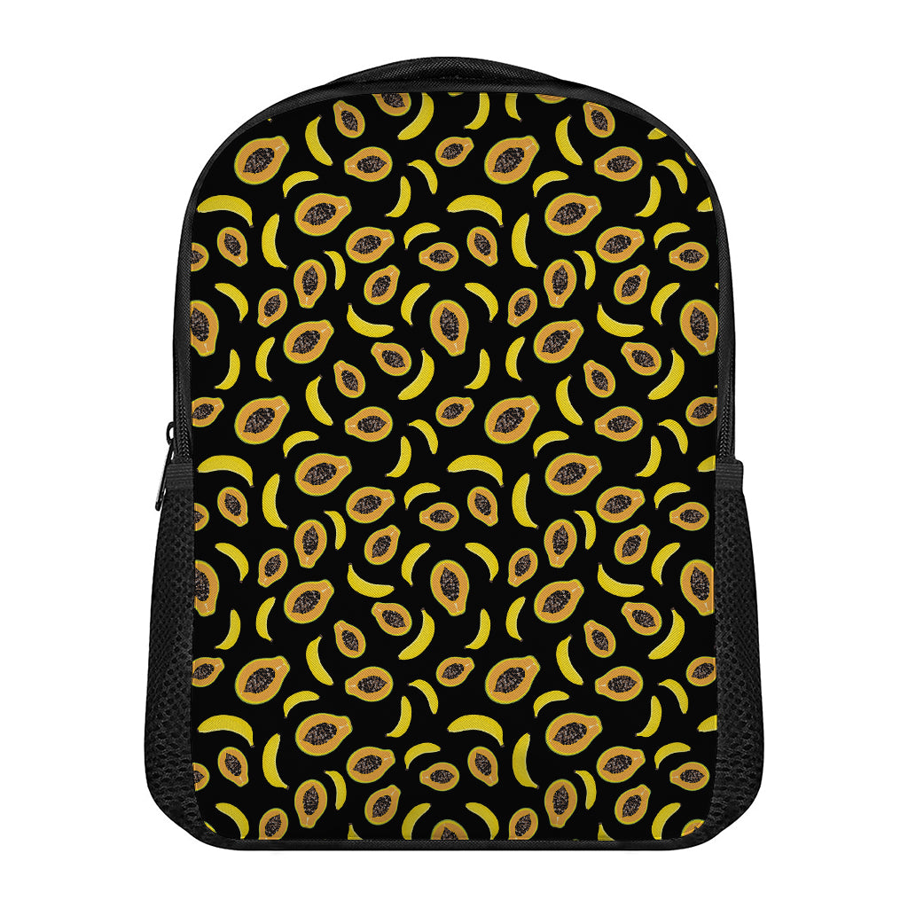 Papaya And Banana Pattern Print Casual Backpack