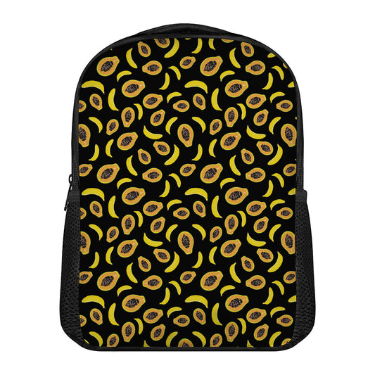 Papaya And Banana Pattern Print Casual Backpack
