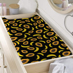 Papaya And Banana Pattern Print Changing Pad Cover
