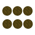 Papaya And Banana Pattern Print Coaster Set
