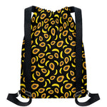 Papaya And Banana Pattern Print Drawstring Backpack